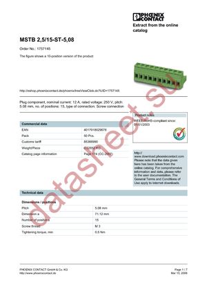 1757145 datasheet  